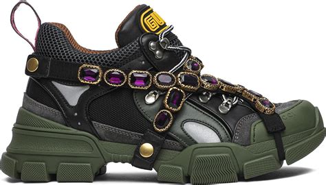 gucci flashtrek green|gucci flashtrek with crystals white.